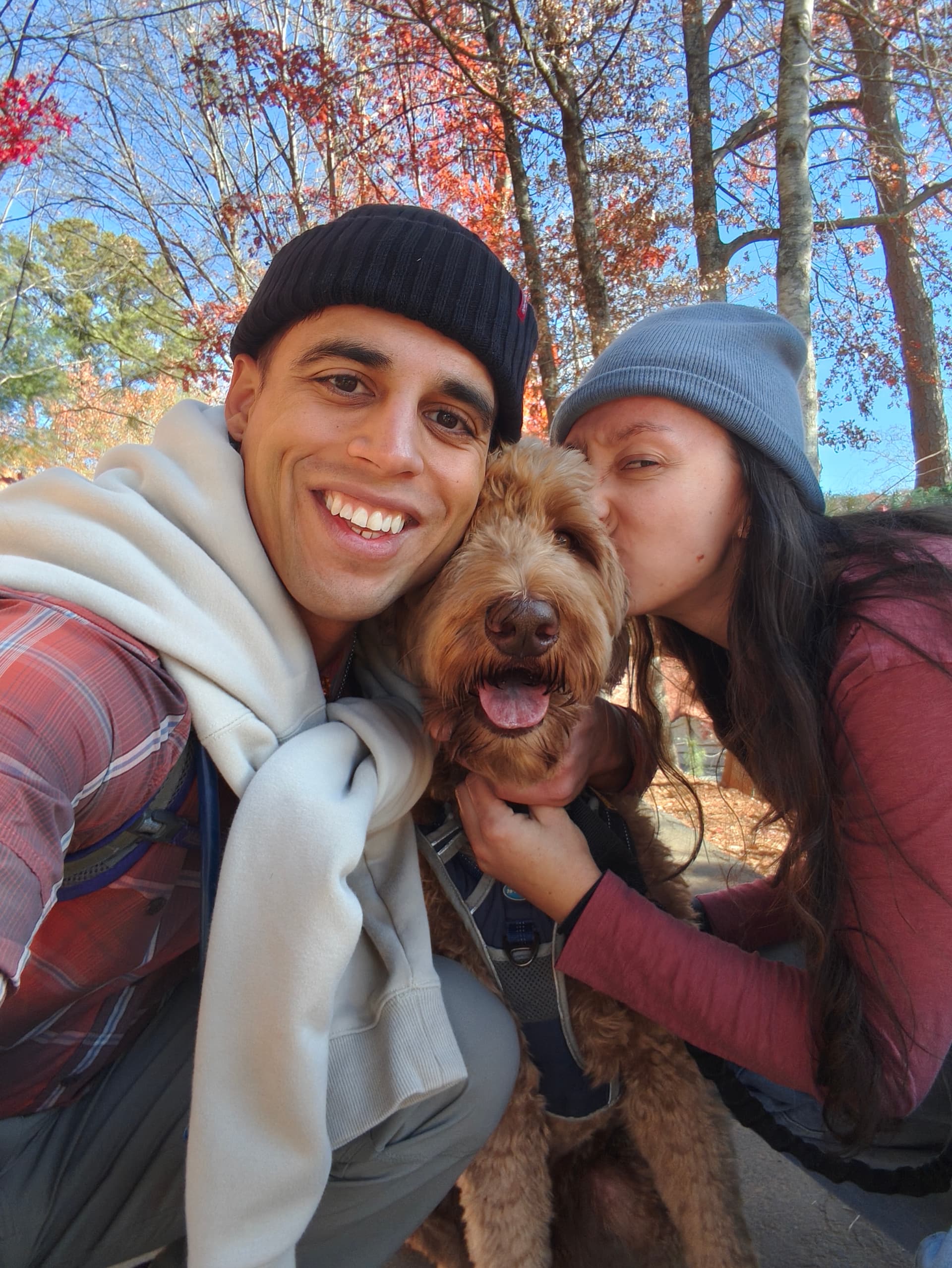 Ferm and Morgan with their dog